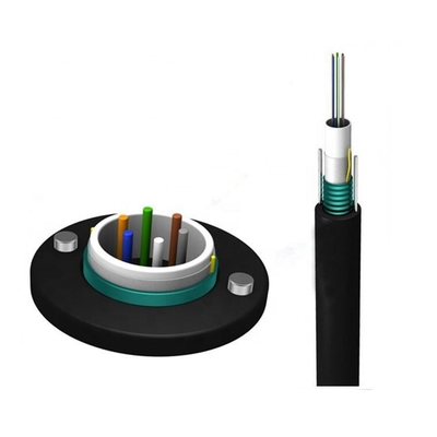 Single Mode 24 Core GYXTW Fiber Cable 70 Degree With Two Steel Wire