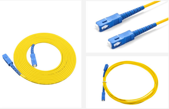 FTTH Flexible 0.9mm Metal Armored Optical Patch Cord With SC / LC / FC Connector