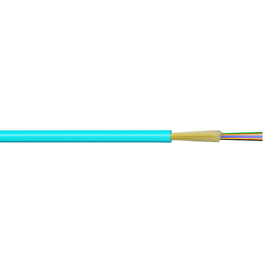 FTTH Tight Buffer Indoor Fiber Optic Cable 24 Core GJFJV For Aerial And Duct