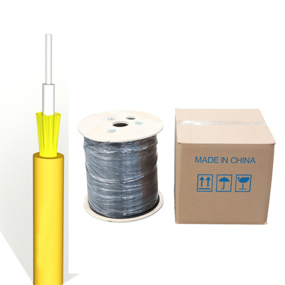 FTTH Tight Buffer Indoor Fiber Optic Cable 24 Core GJFJV For Aerial And Duct