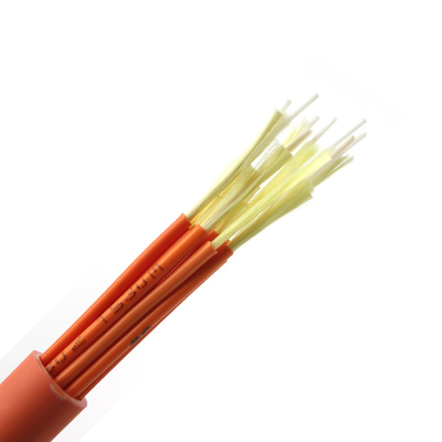 Aramid Yarn Filler 3.0mm Indoor Fiber Optic Cable 80 Deg Aerial Multicore