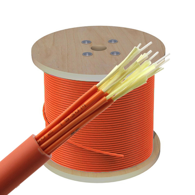 Aramid Yarn Filler 3.0mm Indoor Fiber Optic Cable 80 Deg Aerial Multicore