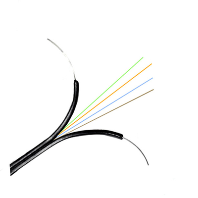 Telecommunication ISO9001 Dual Core Cable Aramid Yarn With LSZH Jacket FTTH