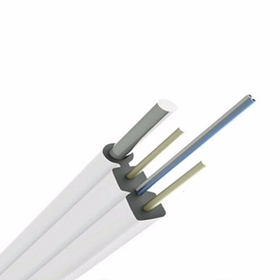 Telecommunication ISO9001 Dual Core Cable Aramid Yarn With LSZH Jacket FTTH