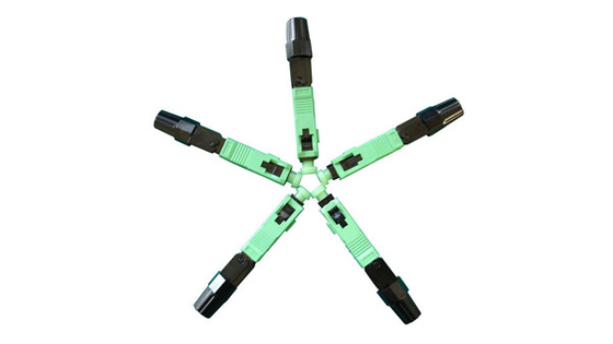 SC APC UPC Fiber Optic Fast Connector For FTTH Drop Cable Field Termination