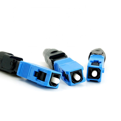 SC APC UPC Fiber Optic Fast Connector For FTTH Drop Cable Field Termination