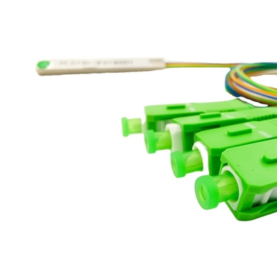 SC APC UPC 1 X 8 Fiber Optic PLC Splitter SC Splitter Mini Tube Type Splitter