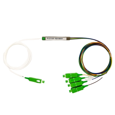 SC APC UPC 1 X 8 Fiber Optic PLC Splitter SC Splitter Mini Tube Type Splitter
