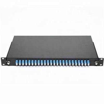 19 Inch Structure Wall Mounted 24 Port LC Duplex Adapters Fiber Optic Terminal Box